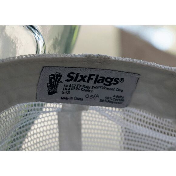 Six Flags 2012 Men's The Flash‎ Snapback Hat Cap Magic Mountain Black Red White - Picture 4 of 9